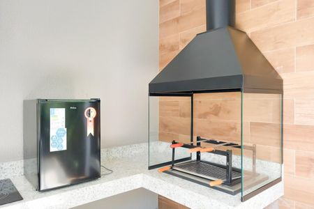 Studio para alugar com 32m², 1 quarto e sem vagaChurrasqueira