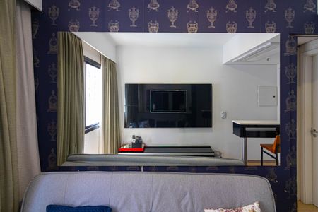 Sala de apartamento para alugar com 2 quartos, 25m² em Indianópolis, São Paulo