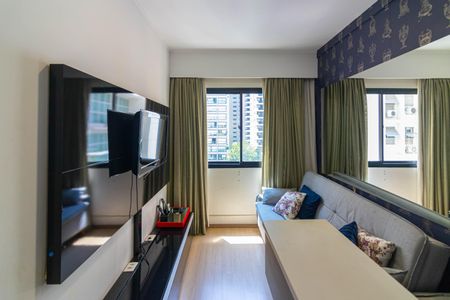 Sala de apartamento para alugar com 2 quartos, 25m² em Indianópolis, São Paulo