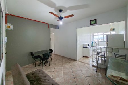 Sala de apartamento para alugar com 1 quarto, 40m² em Cidade Ocian, Praia Grande