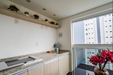 Varanda da Sala de apartamento para alugar com 2 quartos, 64m² em Vila Assunção, Santo André
