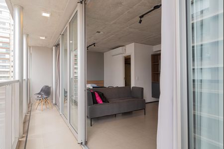 Studio à venda com 42m², 1 quarto e sem vagaVaranda da Sala e do Quarto