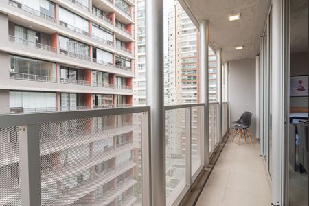 Studio à venda com 42m², 1 quarto e sem vagaVaranda da Sala e do Quarto