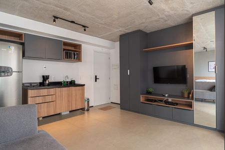 Studio à venda com 42m², 1 quarto e sem vagaSala