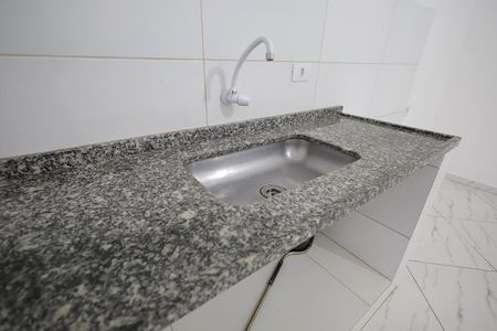 Cozinha de casa para alugar com 1 quarto, 30m² em Campestre, Santo André