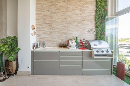 Sala - Varanda de apartamento à venda com 1 quarto, 108m² em Cidade Monções, São Paulo