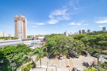 Sala - Varanda - Vista de apartamento à venda com 1 quarto, 108m² em Cidade Monções, São Paulo