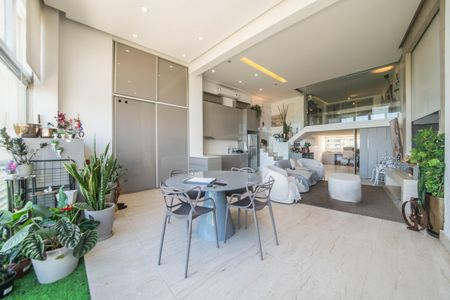 Sala - Varanda de apartamento à venda com 1 quarto, 108m² em Cidade Monções, São Paulo
