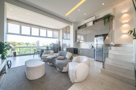 Sala de apartamento à venda com 1 quarto, 108m² em Cidade Monções, São Paulo