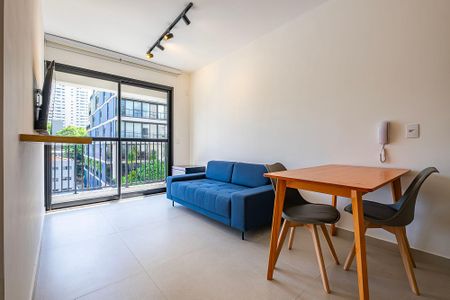 Sala/Cozinha de apartamento para alugar com 1 quarto, 32m² em Pinheiros, São Paulo