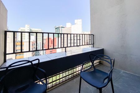 Studio para alugar com 30m², 1 quarto e sem vagaVaranda