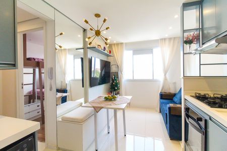 Sala/Cozinha de apartamento à venda com 2 quartos, 34m² em Vila Progresso (zona Leste), São Paulo