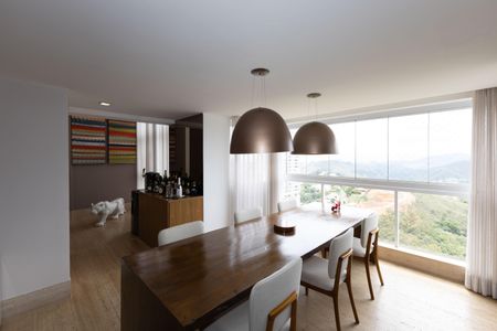 Sala Gourmet de apartamento à venda com 3 quartos, 220m² em Vila Castela, Nova Lima
