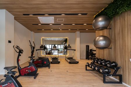 Apartamento para alugar com 27m², 1 quarto e sem vaga Apartamento para alugar com 27m², 1 quarto e sem vagaÁrea comum - Academia