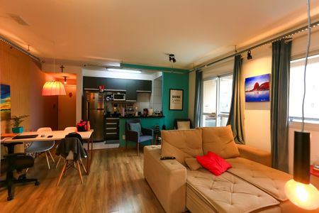 sala  de apartamento à venda com 2 quartos, 67m² em Vila Andrade, São Paulo