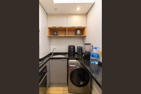 Apartamento para alugar com 36m², 1 quarto e 1 vaga Apartamento para alugar com 36m², 1 quarto e 1 vagaCozinha integrada com Área de Serviço