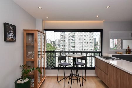 Varanda da Sala de apartamento para alugar com 2 quartos, 65m² em Vila Andrade, São Paulo