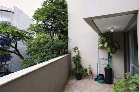 Varanda da Sala de apartamento à venda com 1 quarto, 79m² em Santo Antônio, Belo Horizonte