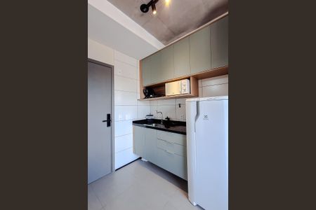 Cozinha de kitnet/studio à venda com 1 quarto, 18m² em Paraíso, São Paulo