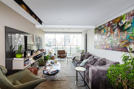 Sala de apartamento para alugar com 2 quartos, 105m² em Vila Nova Conceição, São Paulo