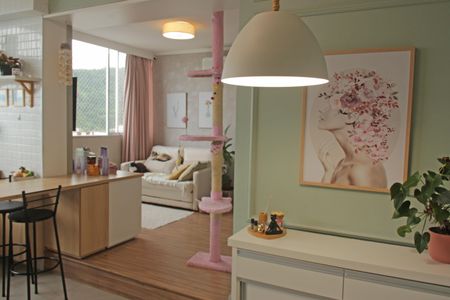 Sala de apartamento para alugar com 1 quarto, 42m² em José Menino, Santos