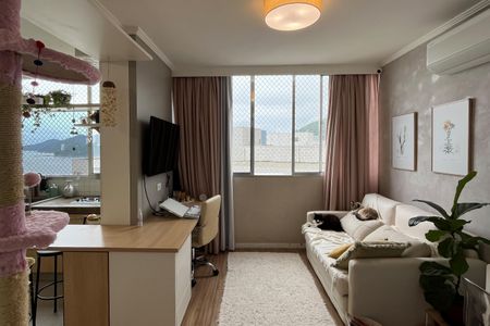 Sala de apartamento para alugar com 1 quarto, 42m² em José Menino, Santos