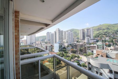 Varanda da Sala de apartamento para alugar com 1 quarto, 80m² em Centro, Nova Iguaçu