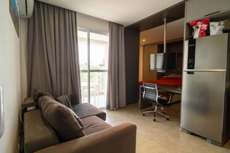 Sala  de apartamento para alugar com 1 quarto, 34m² em Jardim Faculdade, Sorocaba
