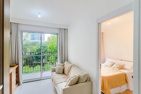 Sala de apartamento para alugar com 1 quarto, 28m² em Campo Belo, São Paulo