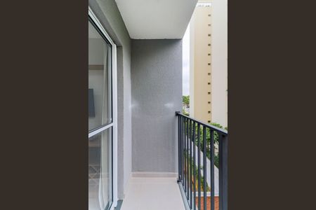 Varanda da Sala de apartamento para alugar com 1 quarto, 28m² em Campo Belo, São Paulo
