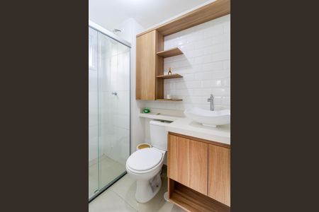 Apartamento para alugar com 28m², 1 quarto e sem vaga Apartamento para alugar com 28m², 1 quarto e sem vagaBanheiro da Suíte