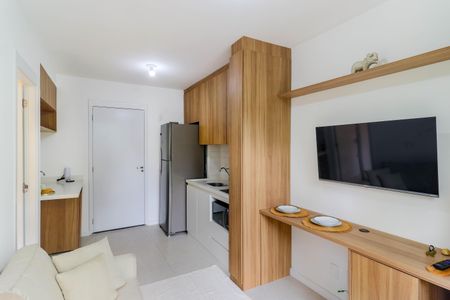 Sala de apartamento para alugar com 1 quarto, 28m² em Campo Belo, São Paulo