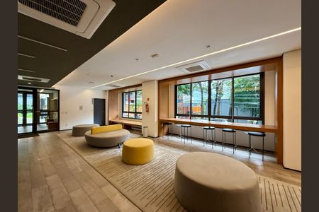 Apartamento para alugar com 25m², 1 quarto e sem vaga Apartamento para alugar com 25m², 1 quarto e sem vagaHall Social Bloco