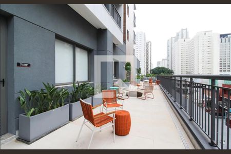 Studio à venda com 25m², 1 quarto e sem vagaÁrea gourmet