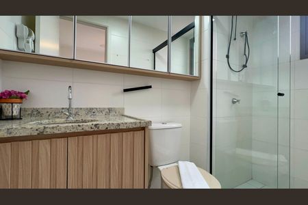 Apartamento para alugar com 25m², 1 quarto e sem vagaBanheiro da Suíte