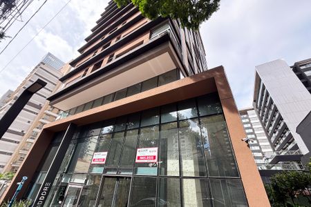 Studio à venda com 39m², 1 quarto e 1 vagafachada do predio