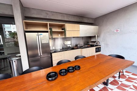 Studio à venda com 39m², 1 quarto e 1 vagacozinha gourmet