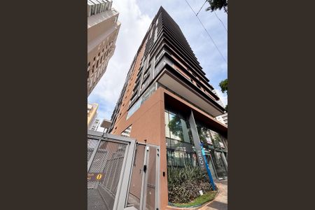 Studio à venda com 39m², 1 quarto e 1 vagafachada do predio