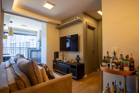Sala  de apartamento à venda com 2 quartos, 63m² em Vila Andrade, São Paulo