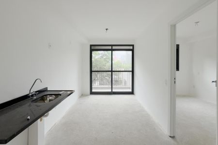 Sala/Cozinha de apartamento à venda com 1 quarto, 28m² em Pinheiros, São Paulo