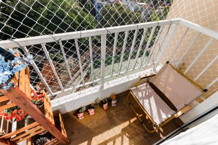 Varanda da Sala de apartamento à venda com 3 quartos, 76m² em Jardim Monte Kemel, São Paulo