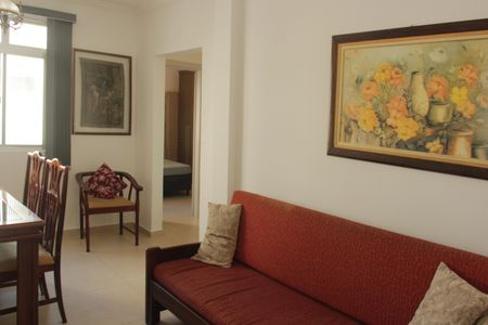 Sala de apartamento para alugar com 1 quarto, 50m² em Gonzaga, Santos