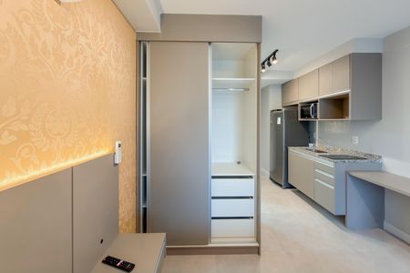 Studio à venda com 26m², 1 quarto e sem vagaArmários