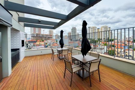 Studio à venda com 26m², 1 quarto e sem vagaChurrasqueira - Rooftop