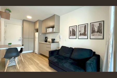 Sala de apartamento para alugar com 1 quarto, 44m² em Paraíso, São Paulo