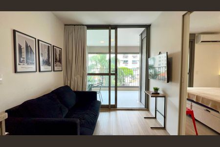 Sala de apartamento para alugar com 1 quarto, 44m² em Paraíso, São Paulo
