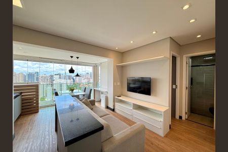 Sala de apartamento para alugar com 1 quarto, 38m² em Cidade Monções, São Paulo