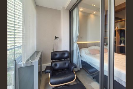 Studio à venda com 26m², 1 quarto e sem vagaVaranda