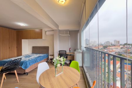 Studio para alugar com 36m², 1 quarto e sem vagaVaranda