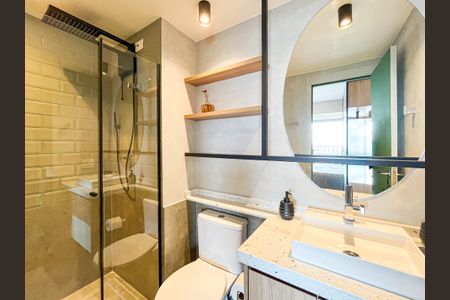 Apartamento para alugar com 33m², 1 quarto e sem vaga Apartamento para alugar com 33m², 1 quarto e sem vagaBanheiro